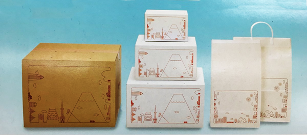 郵便局で販売されている ゆうパック包装用品 とご当地デザイン ハガキのウラの郵便情報